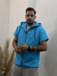 پک 3تایی/وست زیپی (ابی روشن)پنبه س نخ 1/390