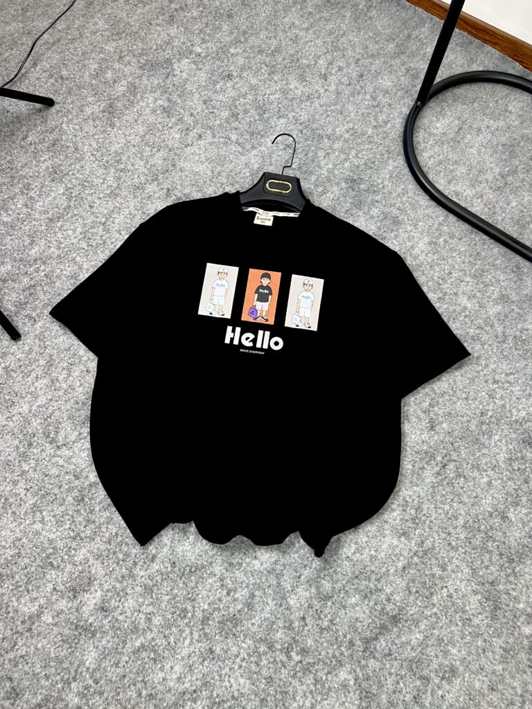 پک 4 تایی تیشرت Hello تک مشکی(650/000)